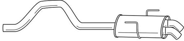 Глушитель выхлопных газов конечный