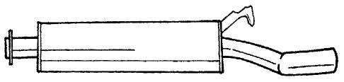 Глушитель выхлопных газов конечный