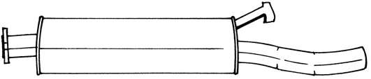 Глушитель выхлопных газов конечный