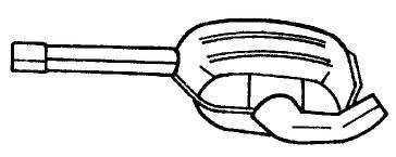 Средний глушитель выхлопных газов