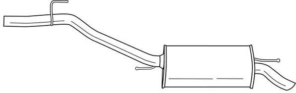 Глушитель выхлопных газов конечный