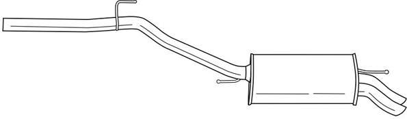 Глушитель выхлопных газов конечный