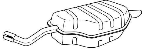 Глушитель выхлопных газов конечный