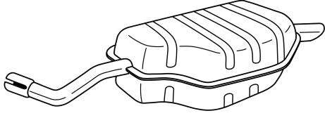 Глушитель выхлопных газов конечный