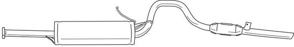 Глушитель выхлопных газов конечный