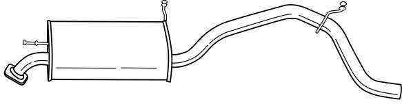 Глушитель выхлопных газов конечный