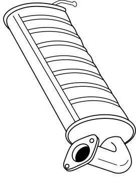 Глушитель выхлопных газов конечный