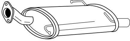 Глушитель выхлопных газов конечный