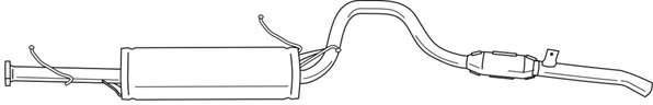 Глушитель выхлопных газов конечный