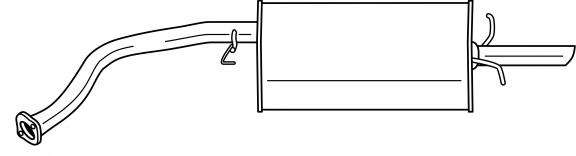Глушитель выхлопных газов конечный