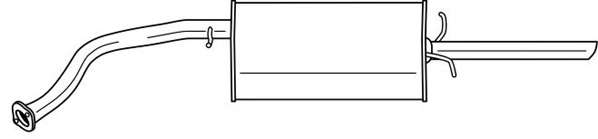 Глушитель выхлопных газов конечный