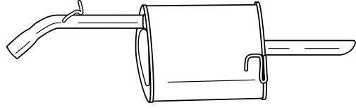 Глушитель выхлопных газов конечный