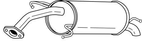 Глушитель выхлопных газов конечный