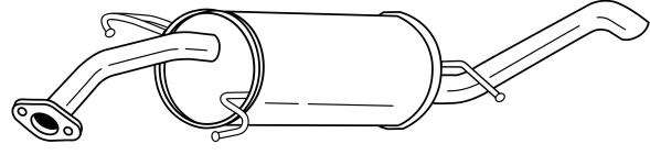 Глушитель выхлопных газов конечный