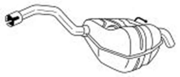 Глушитель выхлопных газов конечный