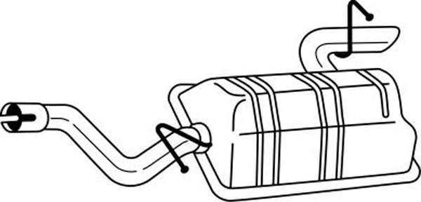 Глушитель выхлопных газов конечный