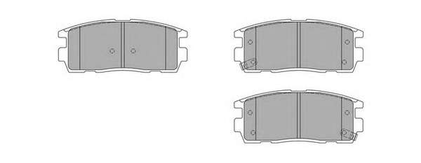 Комплект тормозных колодок, дисковый тормоз