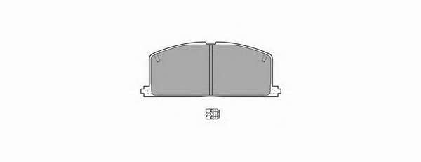 Комплект тормозных колодок, дисковый тормоз