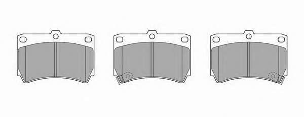 Комплект тормозных колодок, дисковый тормоз