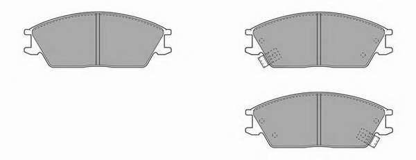 Комплект тормозных колодок, дисковый тормоз