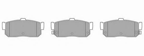 Комплект тормозных колодок, дисковый тормоз