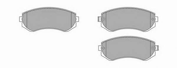 Комплект тормозных колодок, дисковый тормоз