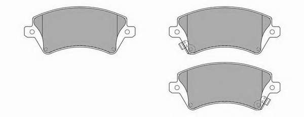 Комплект тормозных колодок, дисковый тормоз