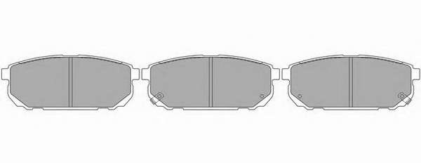 Комплект тормозных колодок, дисковый тормоз