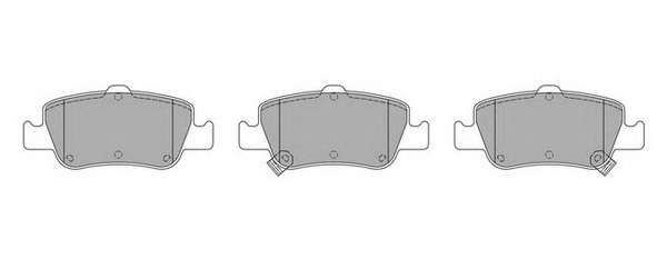 Комплект тормозных колодок, дисковый тормоз