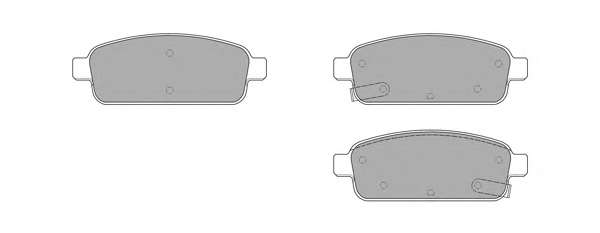 Комплект тормозных колодок, дисковый тормоз