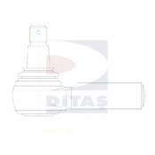 Наконечник поперечной рулевой тяги. Угловой шарнир, продольная рулевая тяга