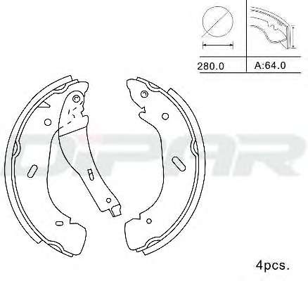 Комплект тормозных колодок