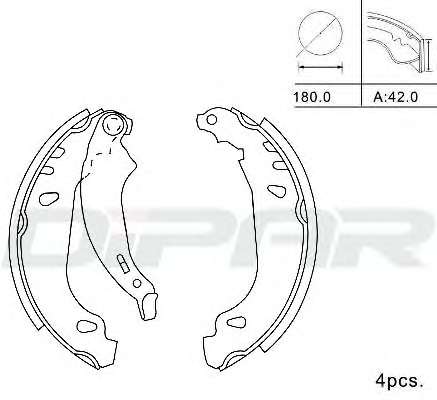 Комплект тормозных колодок