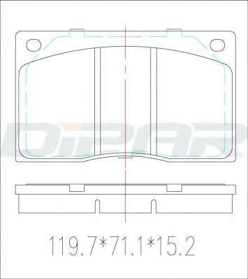 Комплект тормозных колодок, дисковый тормоз