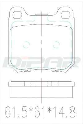 Комплект тормозных колодок, дисковый тормоз