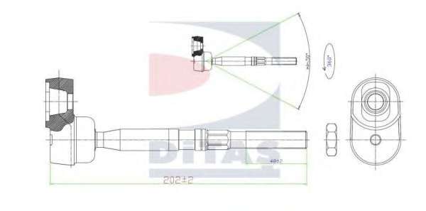 Осевой шарнир, рулевая тяга