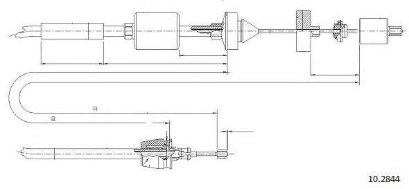 Трос, управление сцеплением