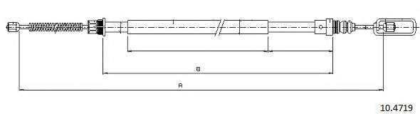 Трос, стояночная тормозная система