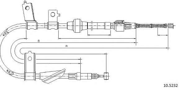 Трос, стояночная тормозная система