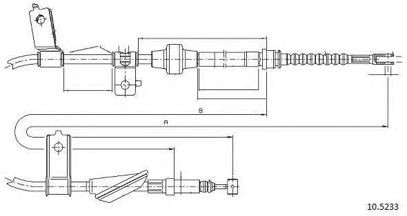 Трос, стояночная тормозная система