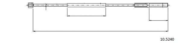 Трос, стояночная тормозная система