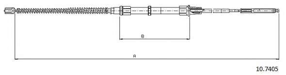 Трос, стояночная тормозная система