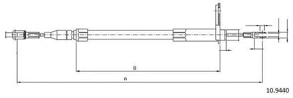 Трос, стояночная тормозная система