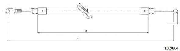 Трос, стояночная тормозная система