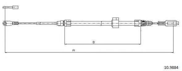 Трос, стояночная тормозная система