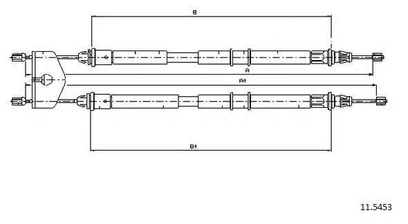 Трос, стояночная тормозная система
