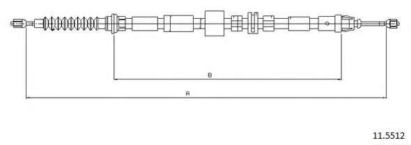 Трос, стояночная тормозная система