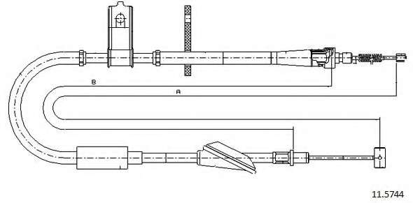 Трос, стояночная тормозная система