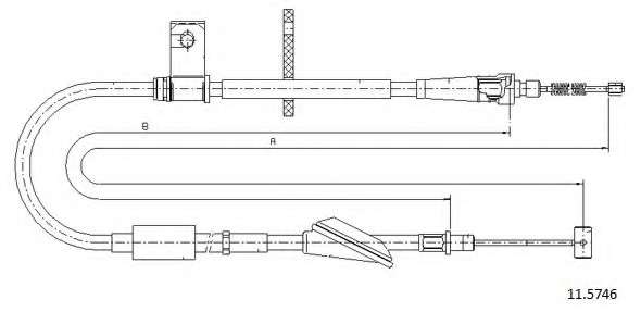 Трос, стояночная тормозная система