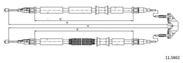 Трос, стояночная тормозная система